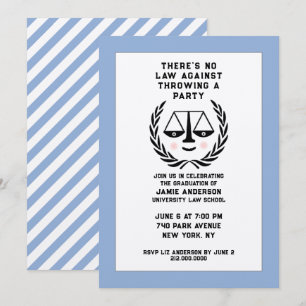 Law School Graduation Party Invitation