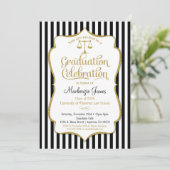 Law School Graduation Party Invitation Lawyer (Standing Front)