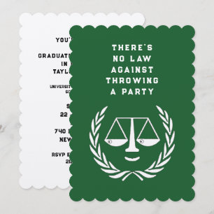 Law School Graduation Party Invitations