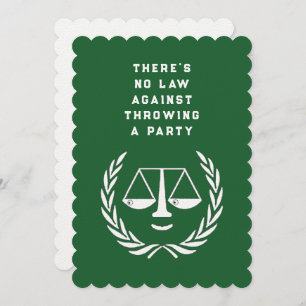 Law School Graduation Party Invitations