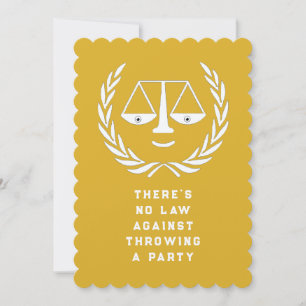 Law School Graduation Party Invitations