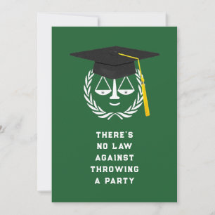 Law School Graduation Party Invitations