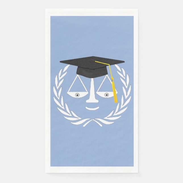 Law School Graduation Party Paper Guest Towels (Front)