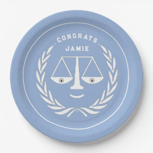 Law School Graduation Party Paper Plates