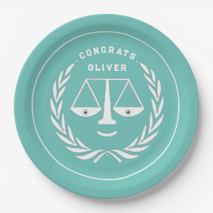 Law School Graduation Party Paper Plates
