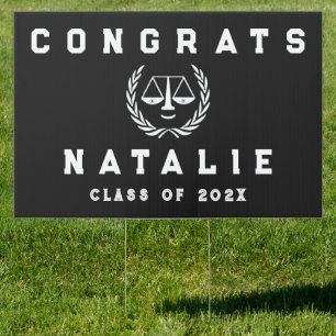 Law School Graduation Party Sign