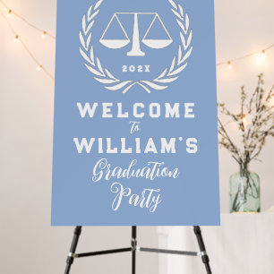 Law School Graduation Party Welcome Sign