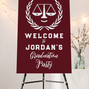 Law School Graduation Party Welcome Sign