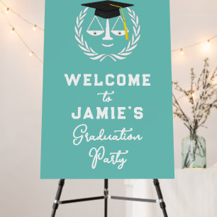 Law School Graduation Party Welcome Sign