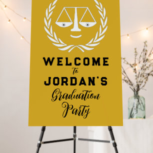 Law School Graduation Party Welcome Sign