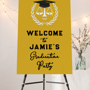 Law School Graduation Party Welcome Sign