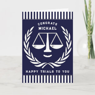Law School Graduation Personalized Card