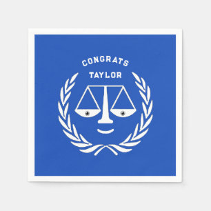 Law School Graduation Red Napkins