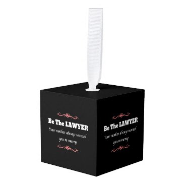 Law School Lawyer Female Graduate - Graduation Cube Ornament Law School Lawyer Female Graduate - Graduation Cube Ornament