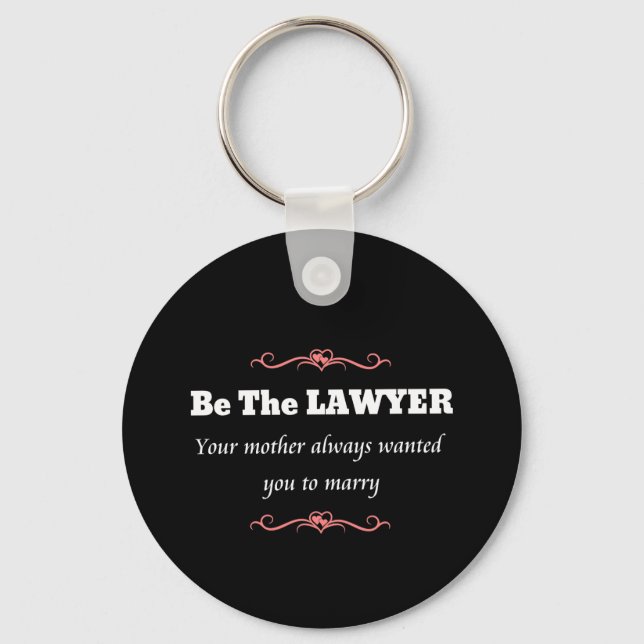 Law School Lawyer Female Graduate - Graduation Keychain (Front)