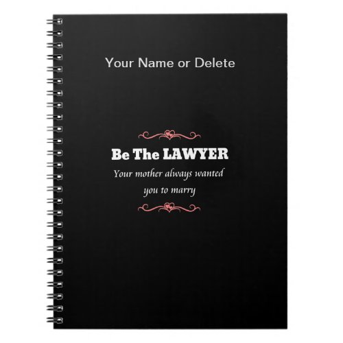 Law School Lawyer Female Graduate _ Graduation Notebook