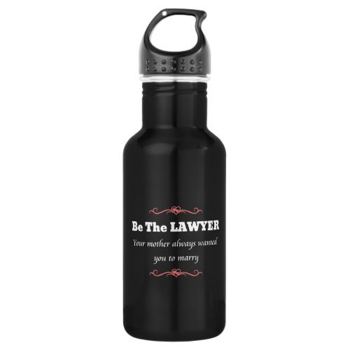 Law School Lawyer Female Graduate _ Graduation Stainless Steel Water Bottle