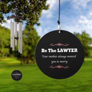 Law School Lawyer Female Graduate - Graduation Wind Chime