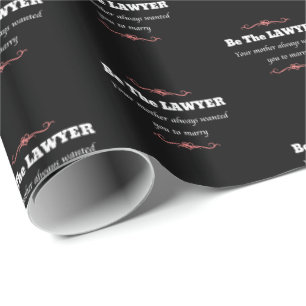 Law School Lawyer Female Graduate - Graduation Wrapping Paper