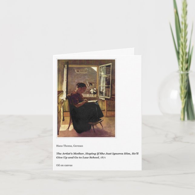 LAW SCHOOL MOTHER'S DAY CARD (Front)