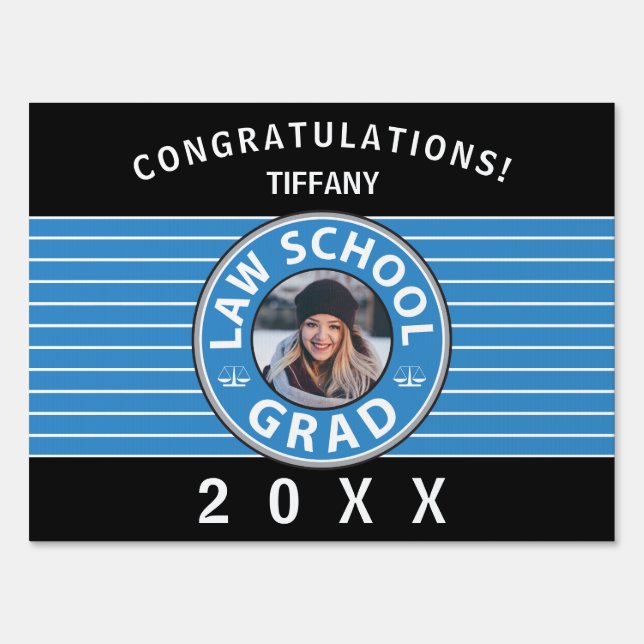 Law School Photo Graduation Sign (Back)