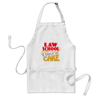 Law School - Piece of Cake Adult Apron
