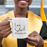 Law School Survivor | Class of 2024 Coffee Mug<br><div class="desc">Law school graduate mug featuring the scales of justice,  the funny saying "law school survivor",  and the class year.</div>