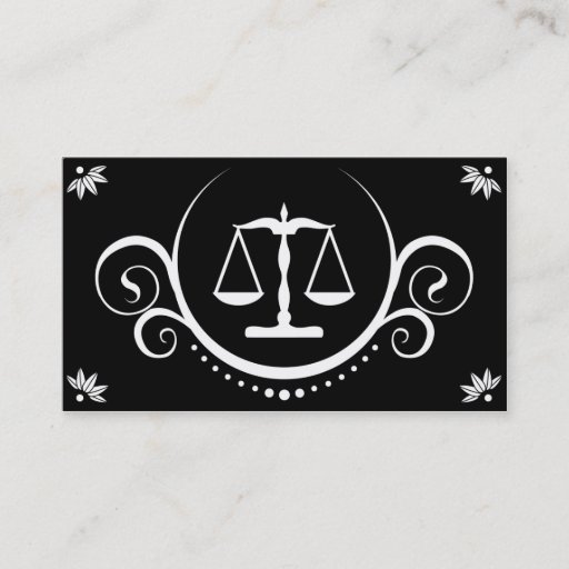 Customizable law sophistications business card template