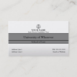 law student business card