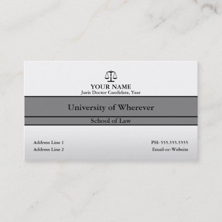 Law Student Business Card