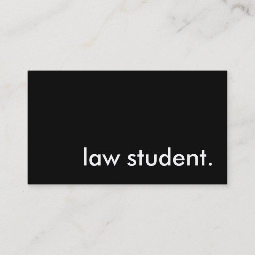 Customizable law student. business card templates