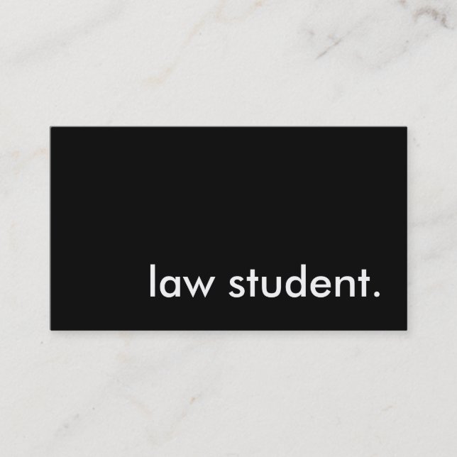 law student. business card (Front)