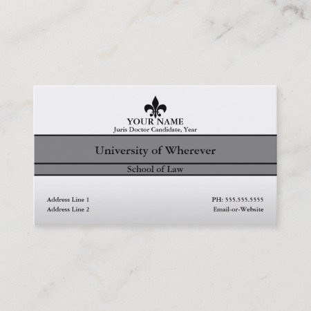 Law Student Business Card