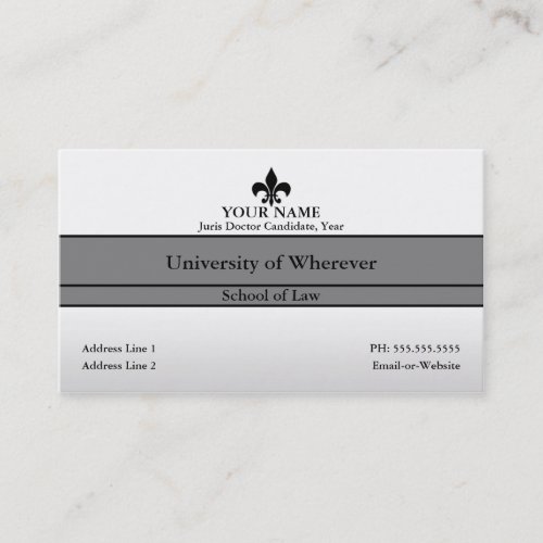 law student business card