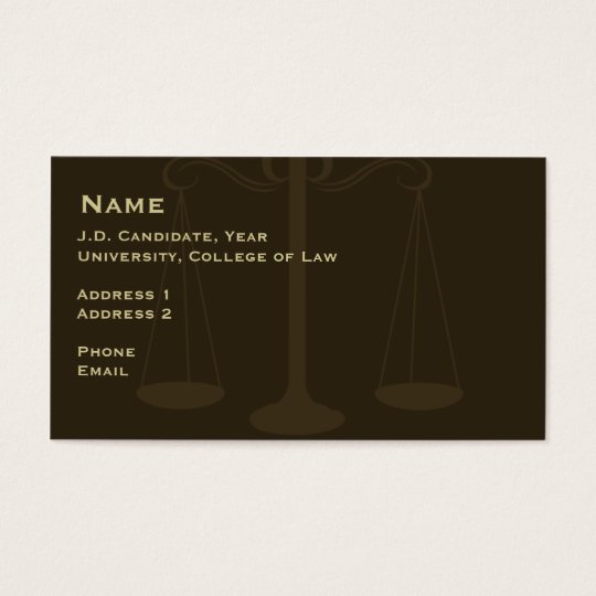 Law Student Business Card 2 Zazzle Com   Law Student Business Card 2 R4cc89fbfd2704c43bf8f477ff40be53c Kenrk 8byvr 540 