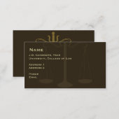 Law Student Business Card 2 (Front/Back)