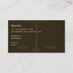 Law Student Business Card 2 at Zazzle