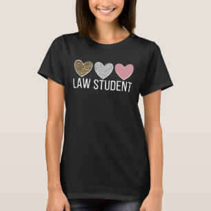 Law Student Hearts Lawyer To Be Law School T-Shirt