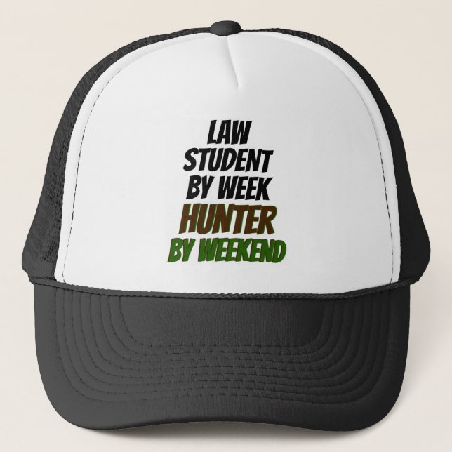 Law Student Hunter Trucker Hat (Front)