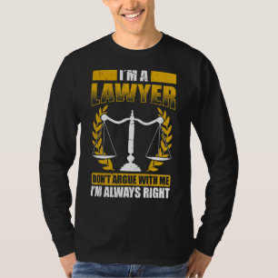 Law Student Law School Student Lawyer In Progress T-Shirt