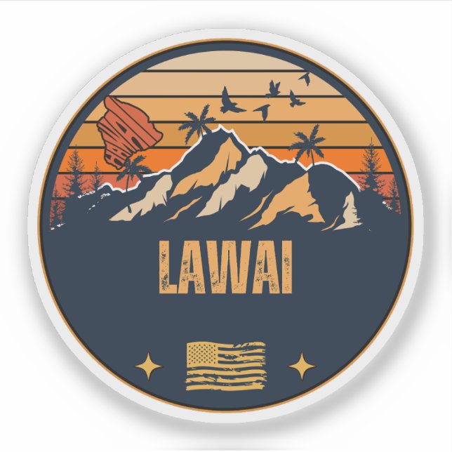 Lawai, Hawaii Sticker (Front)