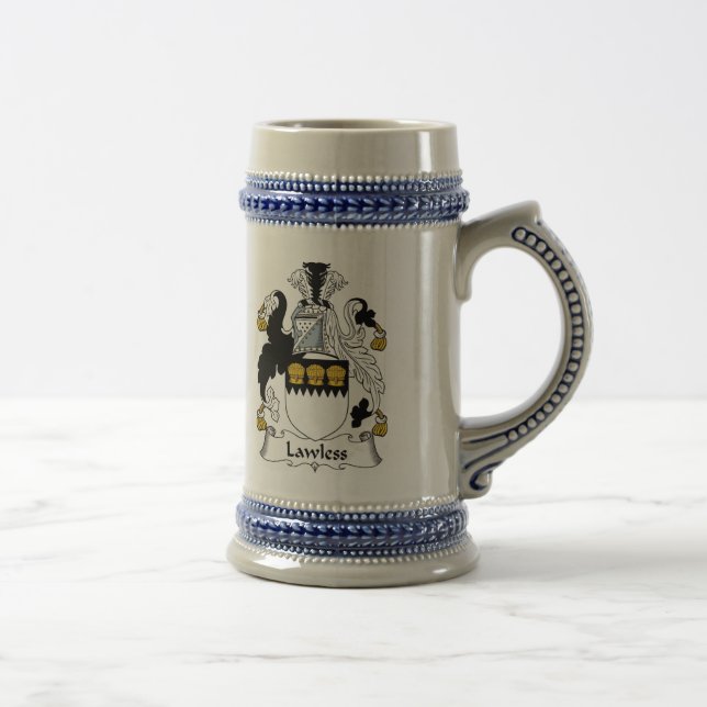 Lawless Coat of Arms Stein - Family Crest (Right)