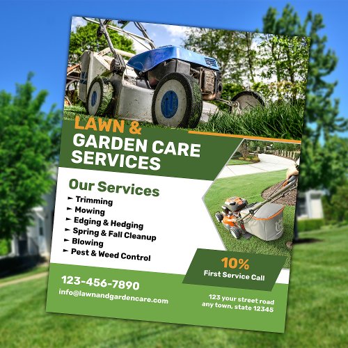 Lawn and Garden Care Services Flyer