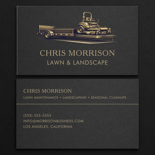 Lawn and Landscape Mower Business Card (Creator Uploaded)