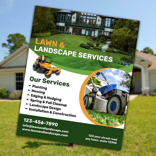 Lawn and Landscape Services Flyer