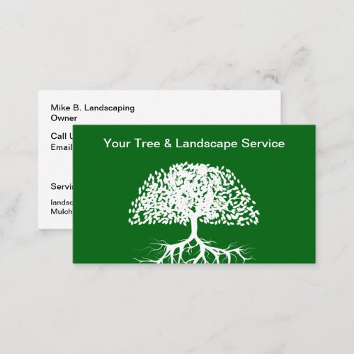 Lawn And Landscaping Local Service Business Card