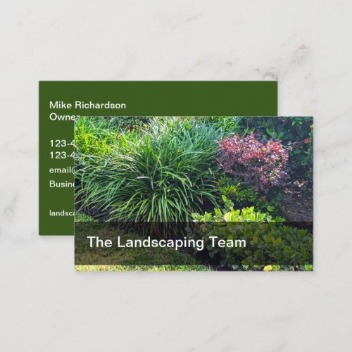 Lawn And Landscaping Unique Business Cards