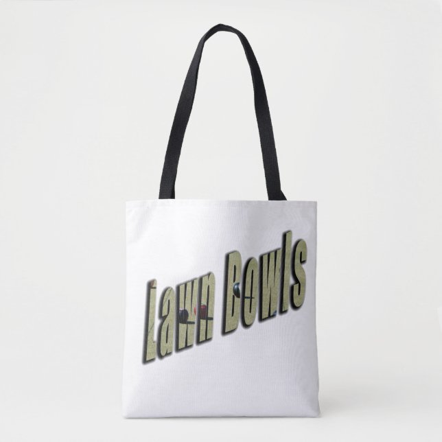 Lawn Bowl Dimensional Logo, Tote Bag (Front)