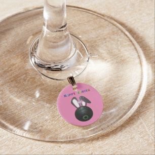 Lawn Bowl Easter Bunny, Wine Charms