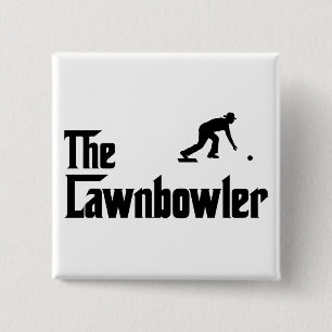 Lawn Bowl Pinback Button